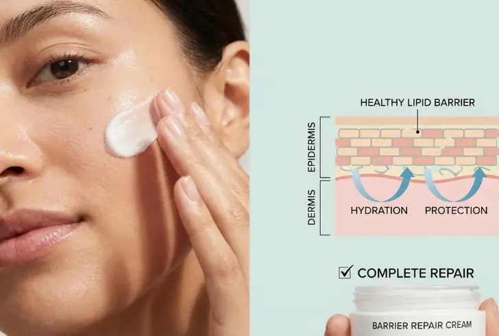 Skin barrier brick wall illustration