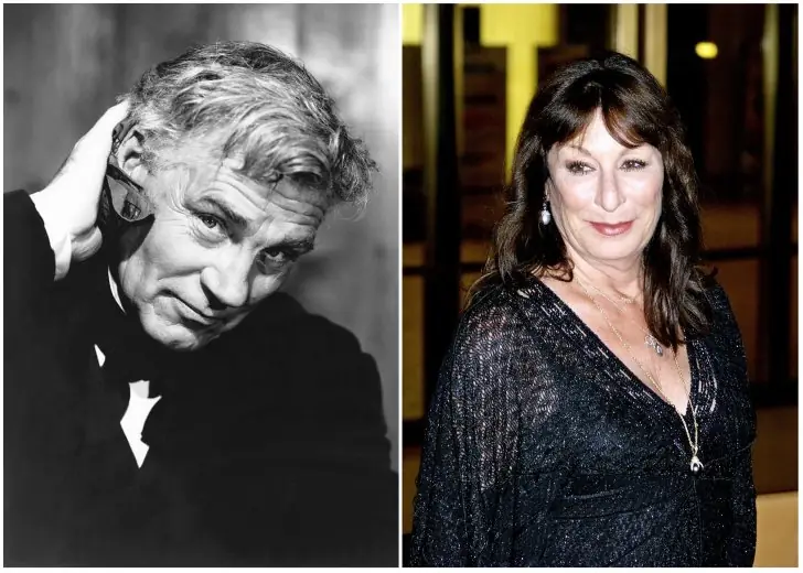 Walter Huston and Anjelica Huston – Grandfather/granddaughter